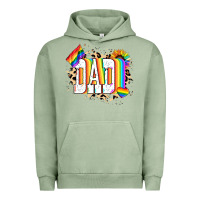 Pigment Oil Green Dad Pride Urban Hoodie - NancyCooperArtShop