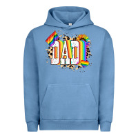 Pigment Pebble Blue Dad Pride Urban Hoodie - NancyCooperArtShop