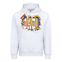 White Dad Pride Urban Hoodie - NancyCooperArtShop