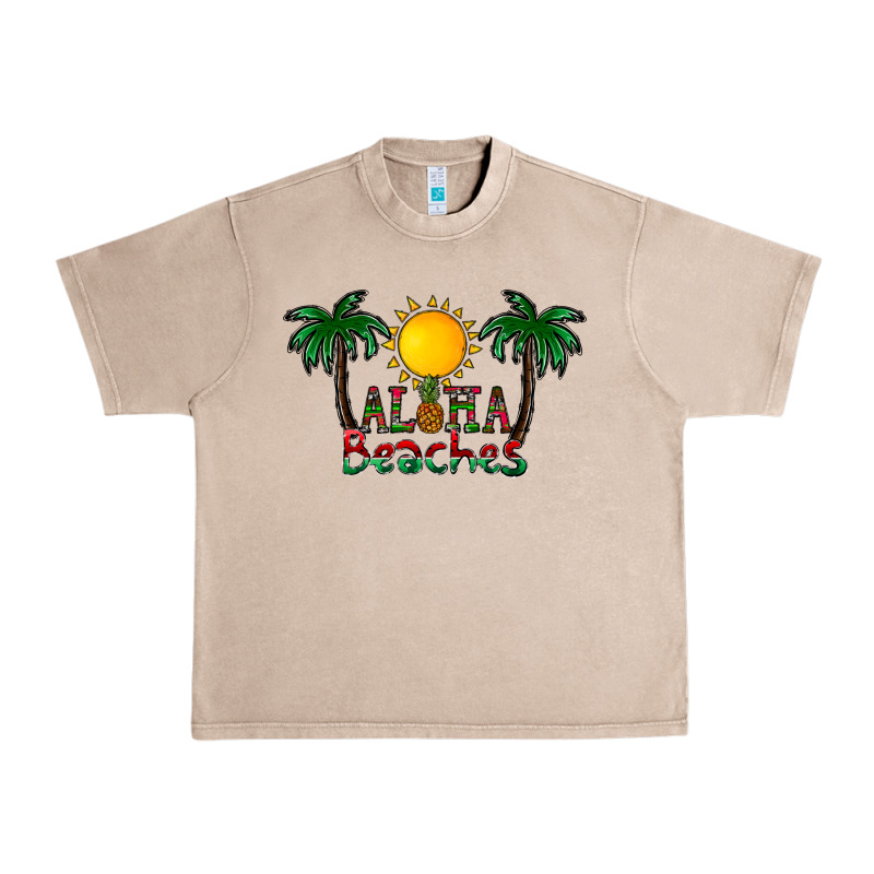 Aloha Beaches Urban Heavy Tee by CowhideDigitalArt | Teevron