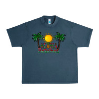 Midnight Navy aloha beaches Urban Heavy Tee - CowhideDigitalArt