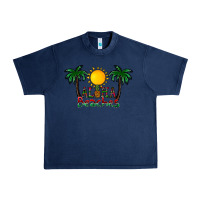 Navy aloha beaches Urban Heavy Tee - CowhideDigitalArt