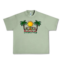 Oil Green aloha beaches Urban Heavy Tee - CowhideDigitalArt