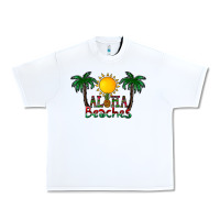 White aloha beaches Urban Heavy Tee - CowhideDigitalArt