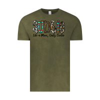 Vintage Olive auntie  like a mom, only cooler Vintage Tee - CowhideDigitalArt