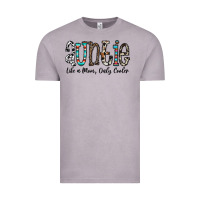 Vintage Zinc auntie  like a mom, only cooler Vintage Tee - CowhideDigitalArt
