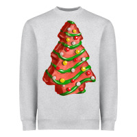 Heather Grey red christmas cake fa element Heavyweight Sweatshirt - FaDigitalArtStudio