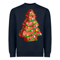 Navy red christmas cake fa element Heavyweight Sweatshirt - FaDigitalArtStudio