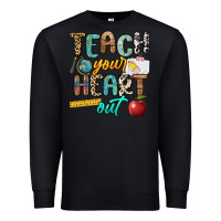 Black teach your heart out Premium Sweatshirt - NancyCooperArtShop