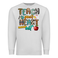 Dove Grey teach your heart out Premium Sweatshirt - NancyCooperArtShop