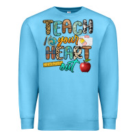 Ocean Blue teach your heart out Premium Sweatshirt - NancyCooperArtShop