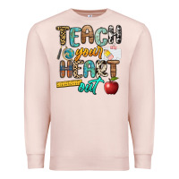 Pale Pink teach your heart out Premium Sweatshirt - NancyCooperArtShop