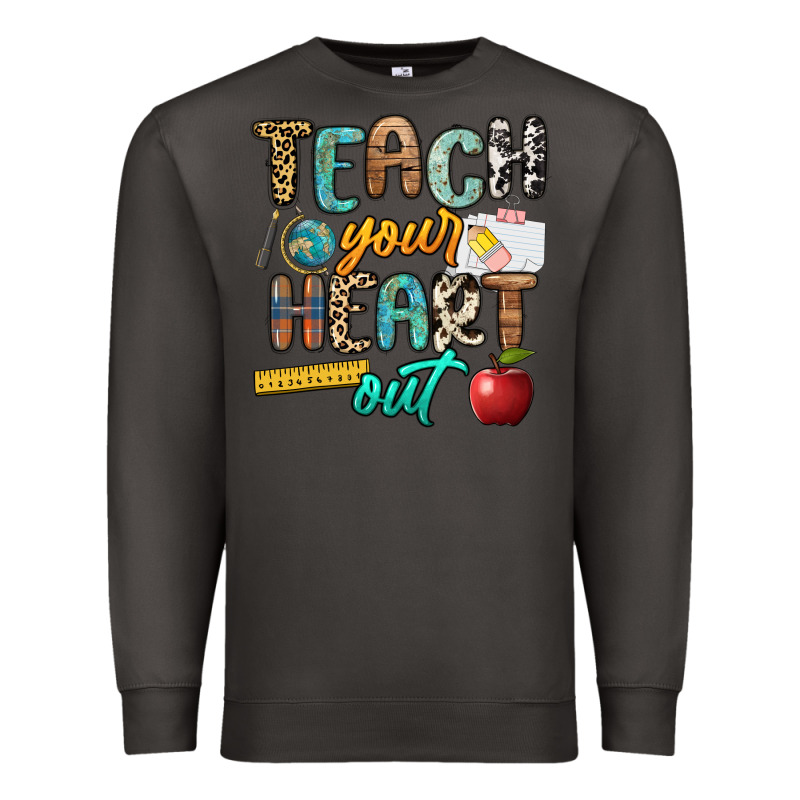 Teach Your Heart Out Premium Sweatshirt by NancyCooperArtShop | Teevron