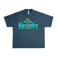 Midnight Navy western turquoise's gemstones cross believe Urban Heavy Tee - BarkalooDesign