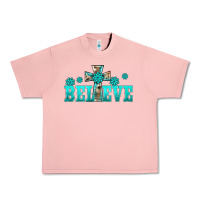 Salmon western turquoise's gemstones cross believe Urban Heavy Tee - BarkalooDesign
