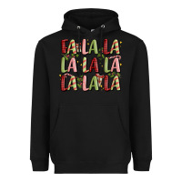 Black fa la la la la la la la la Heavyweight Hoodie - MaliasSmallBusiness