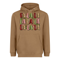Toasted Coconut fa la la la la la la la la Heavyweight Hoodie - MaliasSmallBusiness