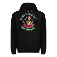 Black good moms say bad words Premium Hoodie - Artiststas