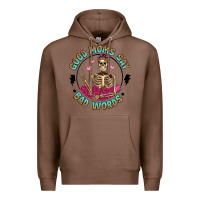 Chestnut good moms say bad words Premium Hoodie - Artiststas