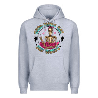 Heather Grey good moms say bad words Premium Hoodie - Artiststas
