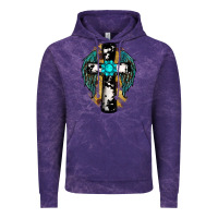 Cloud Purple cross gemstone wings Vintage Hoodie - RanaPortraitStore