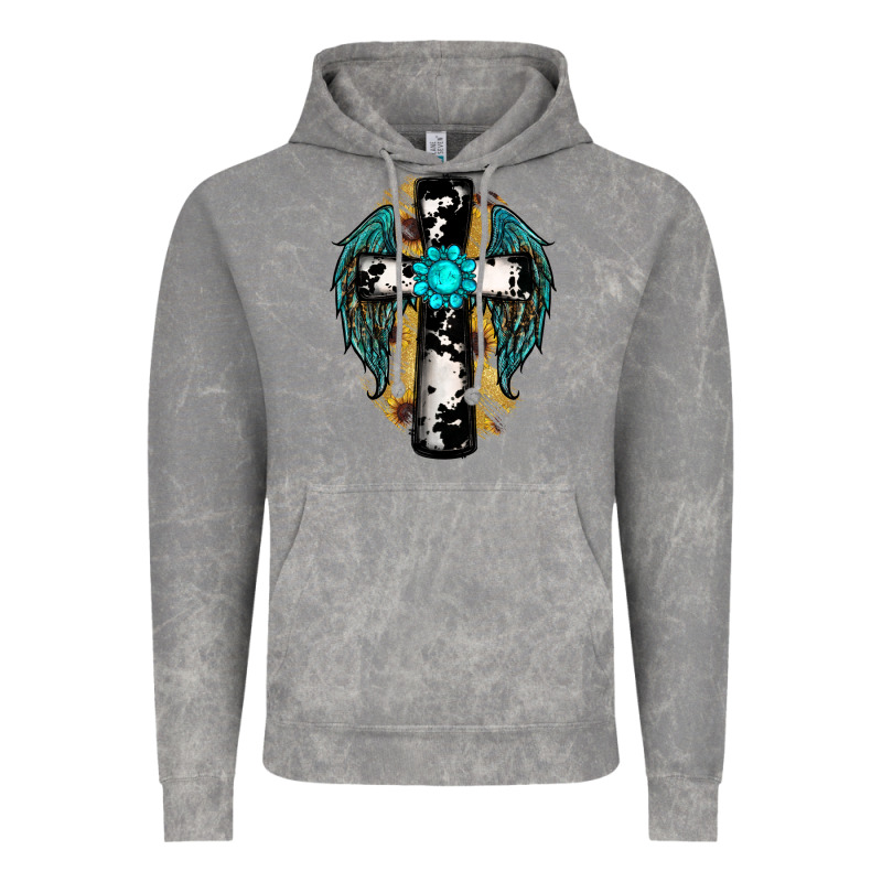 Cross Gemstone Wings Vintage Hoodie by RanaPortraitStore | Teevron