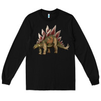 Black dinosaur stegosaurus Long Sleeve Tee - Artiststas