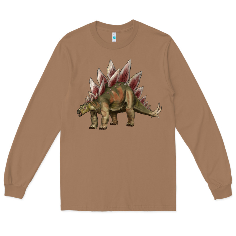 Dinosaur Stegosaurus Long Sleeve Tee by Artiststas | Teevron