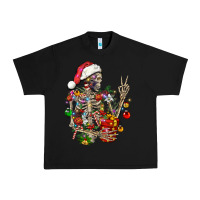 Christmas Lights And Skeleton Urban Heavy Tee | Teevron