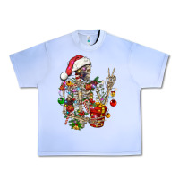 Grape Ice Christmas lights and skeleton Urban Heavy Tee - FaDigitalArtStudio