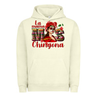 Pigment Pistachio La mama mos Chingona Urban Hoodie - NancyCooperArtShop