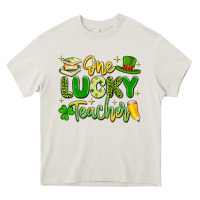 Cream one lucky teacher Heavy Core Tee - Artiststas