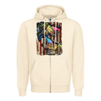 Sandshell American Flag With Bass Fish Zipper Hoodie - LillyAllenDesigns