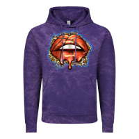 Cloud Purple basketball lips Vintage Hoodie - Zillion Design Studio