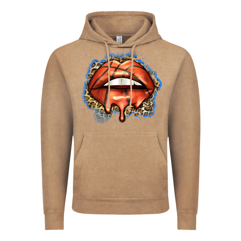 Basketball Lips Vintage Hoodie by Zillion Design Studio | Teevron