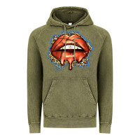 Vintage Olive basketball lips Vintage Hoodie - Zillion Design Studio