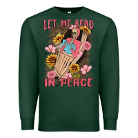 Sports Green let me read in peace Premium Sweatshirt - MaliasSmallBusiness