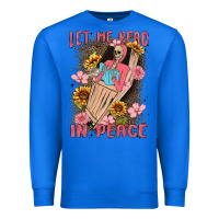 True Royal let me read in peace Premium Sweatshirt - MaliasSmallBusiness