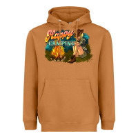 Meerkat happy camping Heavyweight Hoodie - NancyCooperArtShop