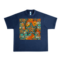 Navy western stars seamless pattern Urban Heavy Tee - HRA Design Shop