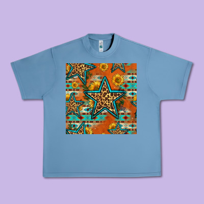 Western Stars Seamless Pattern Urban Heavy Tee Designed By Hra Design Shop