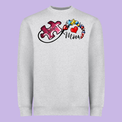 Autism Mom 1 Heavyweight Sweatshirt Designed By Sublimationcraftshop