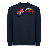 Navy autism mom 1 Heavyweight Sweatshirt - SublimationCraftShop