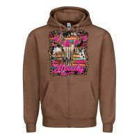 Chestnut howdy valentine's day bull skull Zipper Hoodie - Jasminsmagicworld