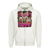 Oatmeal Heather howdy valentine's day bull skull Zipper Hoodie - Jasminsmagicworld