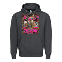 Smoke howdy valentine's day bull skull Zipper Hoodie - Jasminsmagicworld
