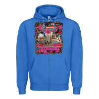 True Royal howdy valentine's day bull skull Zipper Hoodie - Jasminsmagicworld