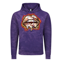 Cloud Purple baseball lips Vintage Hoodie - Zillion Design Studio