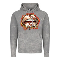 Cloud Rock baseball lips Vintage Hoodie - Zillion Design Studio