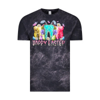 Cloud Black happy easter tooth Vintage Tee - RacoonDesign